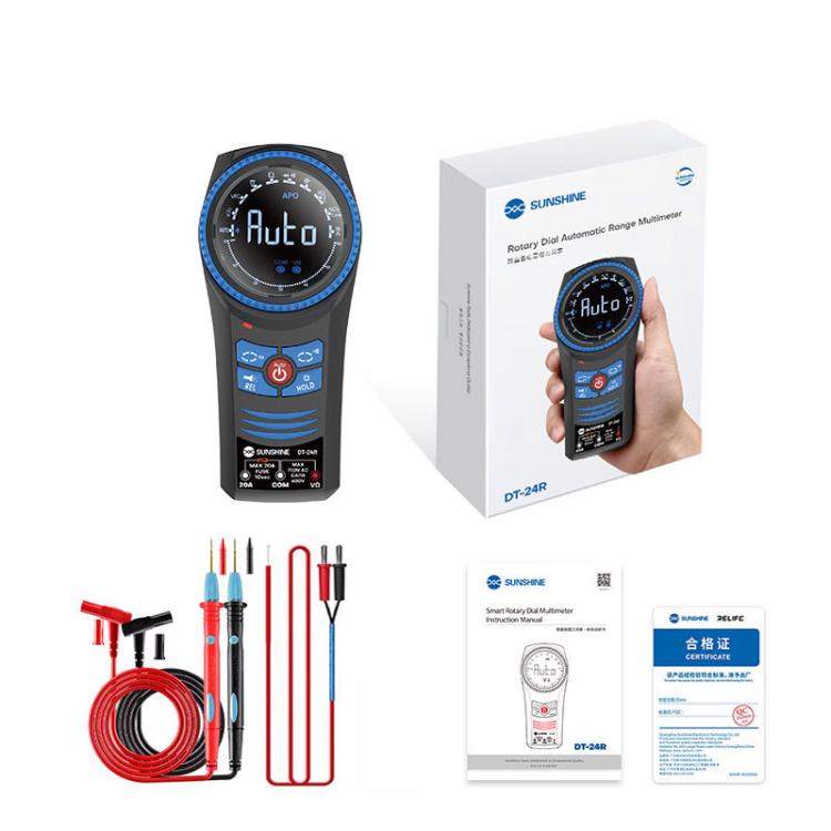 SUNSHINE DT-24R Rotary Auto Ranging Multimeter Voltage Resistance Measurement Buzzer