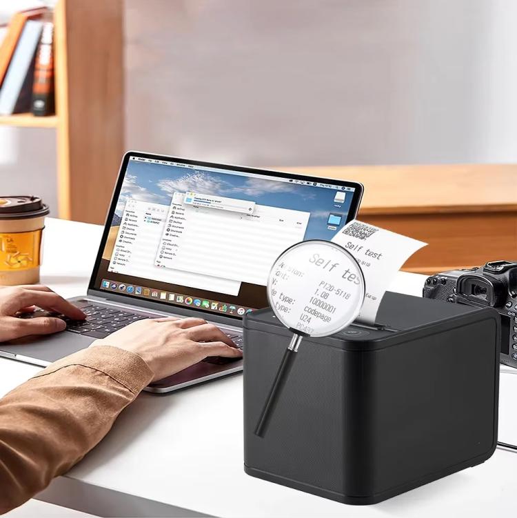 Xprinter XP-80T 80mm QR Code Supermarket Receipt Label Thermal Printer, Spec: USB(US Plug)