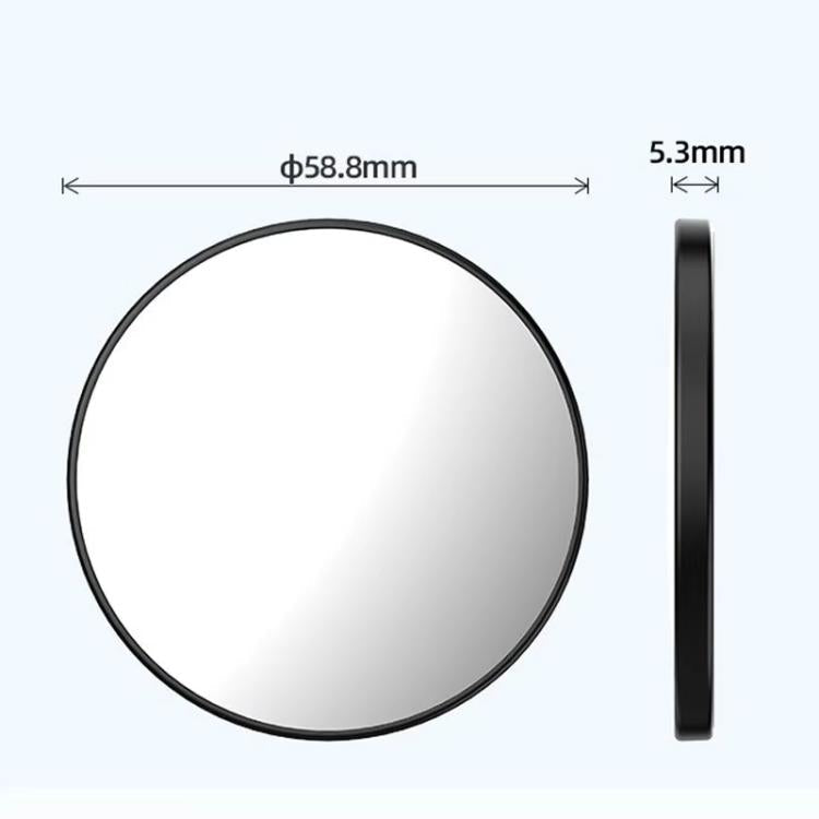 HEPAIL 101D-A Miroir magnétique pour selfie de téléphone portable Magsaef, miroir convexe d'assistance photo arrière HD (Noir)