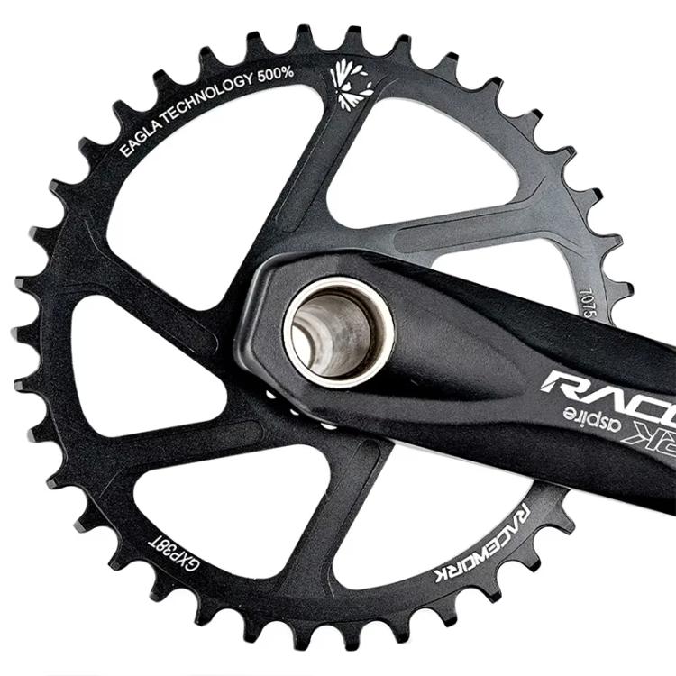 RACEWORK 7075-T6 For SRAM Mountain Bike Single Plate Round Bicycle Sprocket, Spec: 3mm 32T