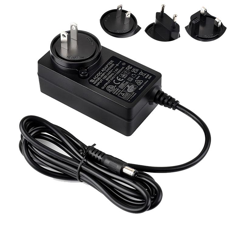 Waveshare 24V / 2A 1.2m Length Cable DC Jack Power Supply Adapter(US Plug)