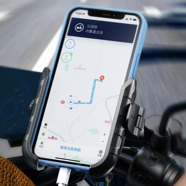 Kewig Motorcycle Bicycle Non-Blocking Mobile Phone Camera Navigation Bracket(M8SP-C4)