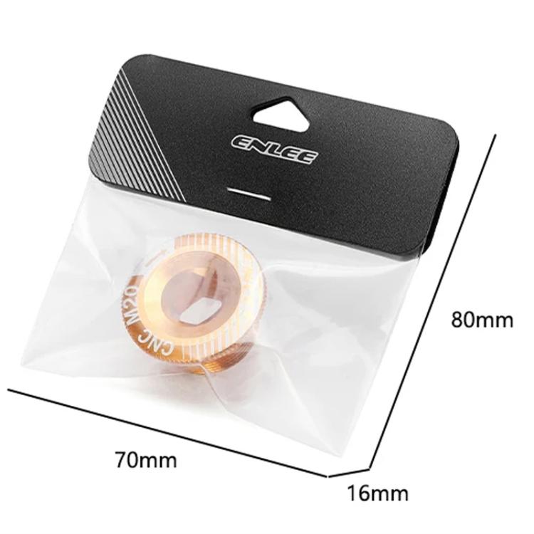 ENLEE Aluminum Bicycle Crank Cover Crank Screws, Color: M20 Gold