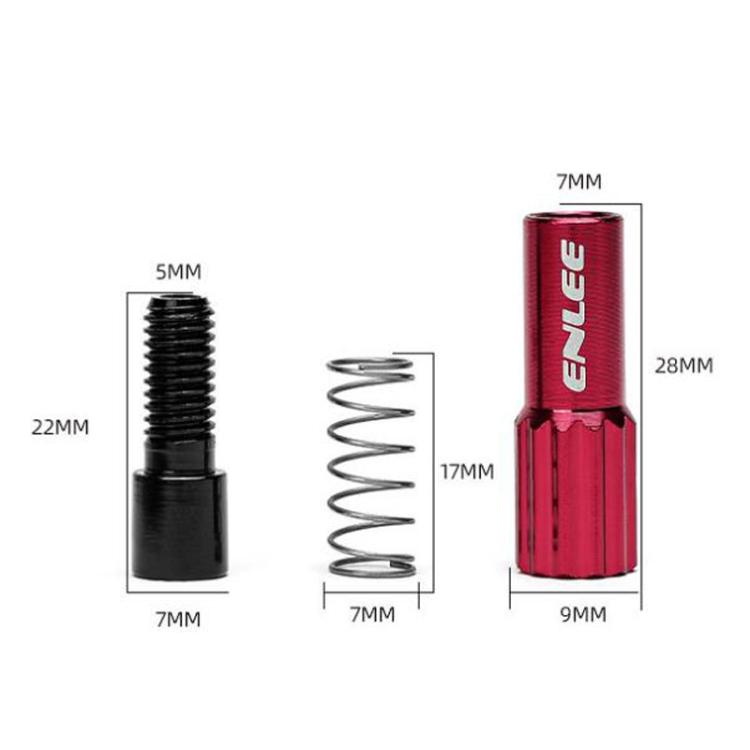 ENLEE Mountain Road Bicycle Shift Center Trim Screws 4mm Cable Brake Cable Adjustment Screw(Titanium Color)