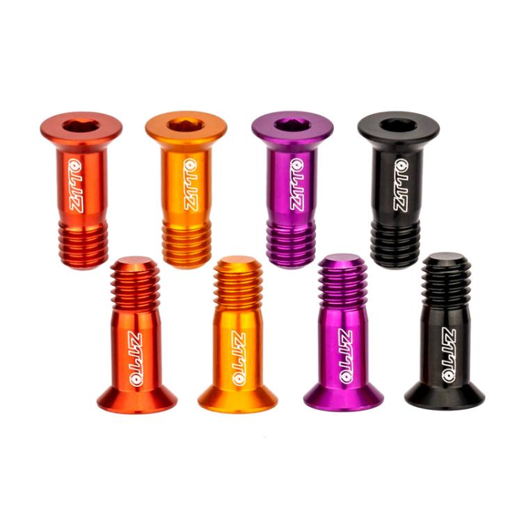 2pcs ZTTO Bicycle Rear Derailleur Sprocket Screws M5 Modified Road Mountain Derailleur Guide Wheel(Black)