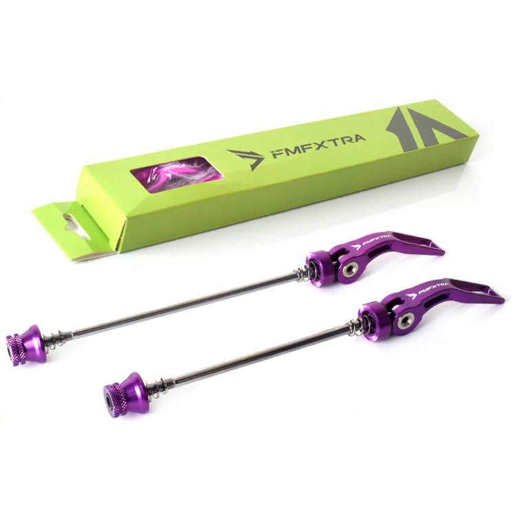 FMFXTRA JX77 Bicycle Quick Release Lever Aluminum Alloy CNC Crafted Axle(Purple)