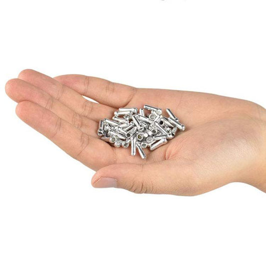 100pcs ZTTO Bouchons d'extrémité de câble de frein de vélo en aluminium pour VTT