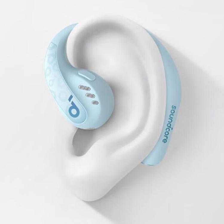 ANKER A3871 Soundcore AeroFit Pro Écouteurs sans fil Bluetooth à conduction osseuse avec réduction de bruit et qualité audio HD (bleu)