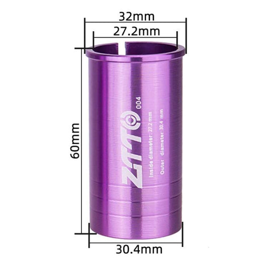 27.2-30.4mm 004 2 pièces ZTTO Réducteur de Manchon de Conversion de Tige de Selle de Vélo (Violet)