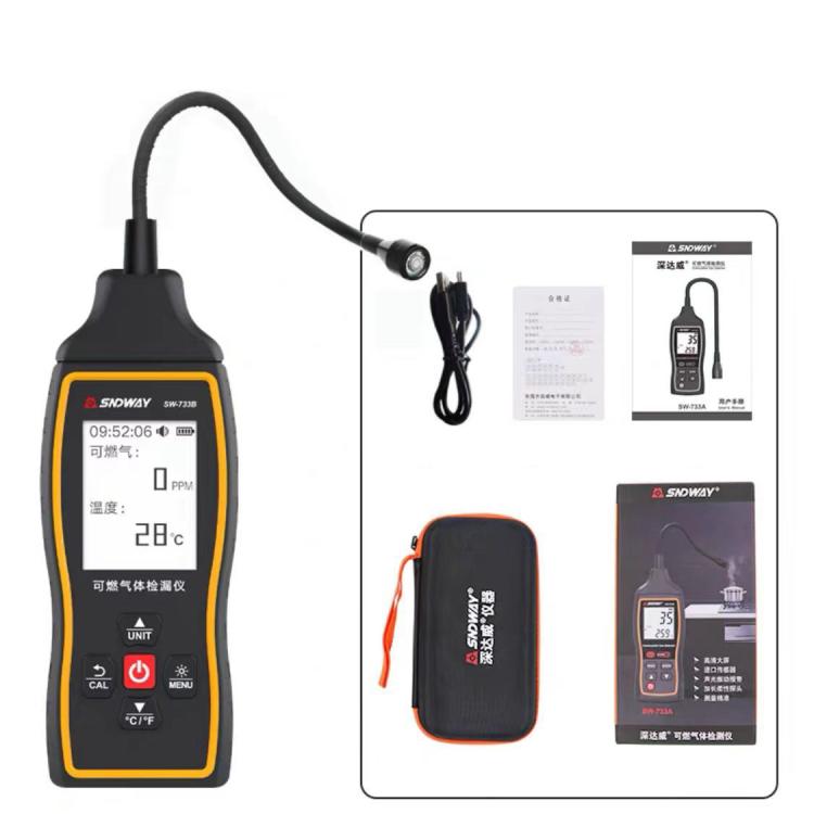 SNDWAY SW-733B Combustible Gas Detector Explosion-Proof Natural Gas Gas Methane Gas Alarms