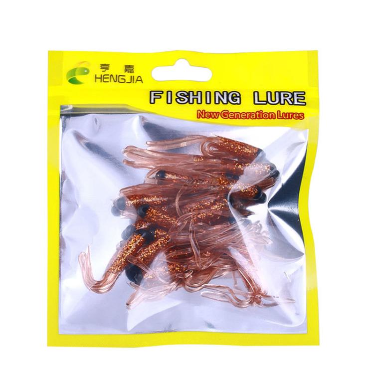4,8 cm 20 pièces/paquet HENGJIA SO192 Leurre de pêche à tube tête de légume Simulation de faux appât souple, style: 13#