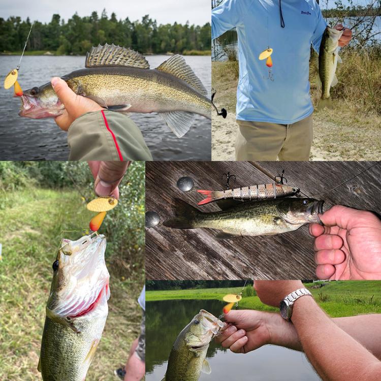 5colors / Box HENGJIA Single Hook Sequins Road Runner Bait Fishing False Lures(6CM-6.8G)