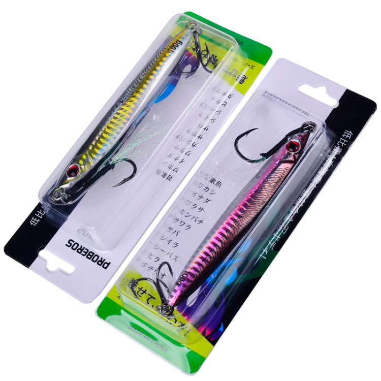 80G PROBEROS LF153 3D Fast Twitch Sea Fishing Road Runner Lure Long Casting Quick Sinking False Bait(C)