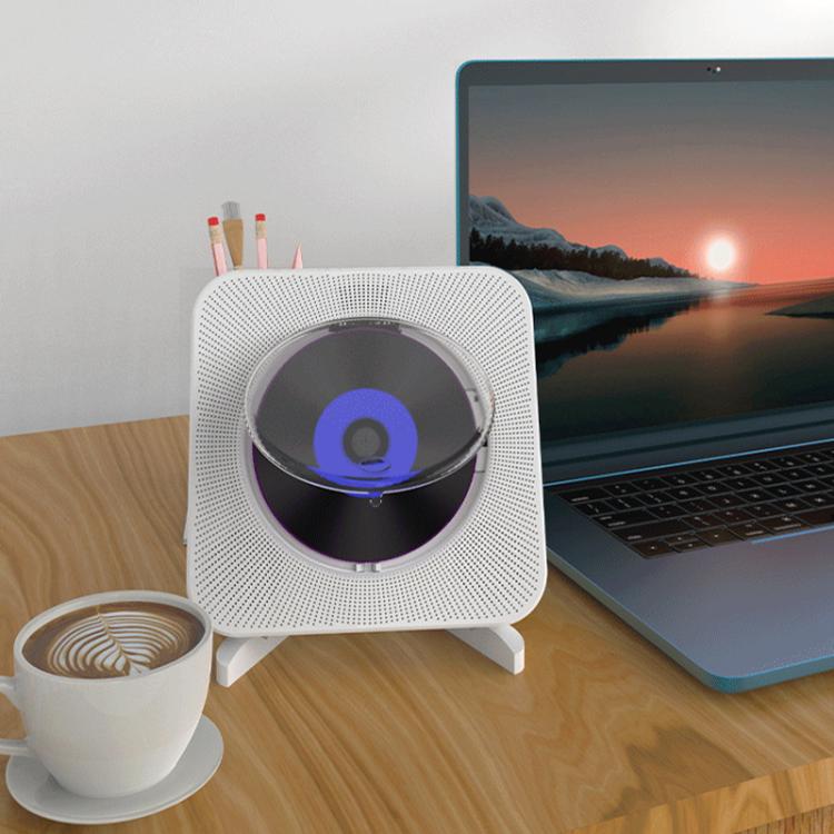 Kecag KC-807 Wall-mounted Home Retro Bluetooth CD Player, Spec: AU Plug(Black)