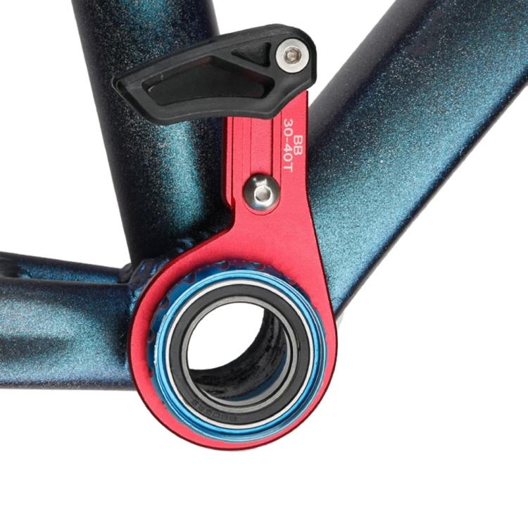 Bicycle Front Derailleur Single-Plate Positive Negative Tooth Chain Guide, Color: ISG03 Model Black