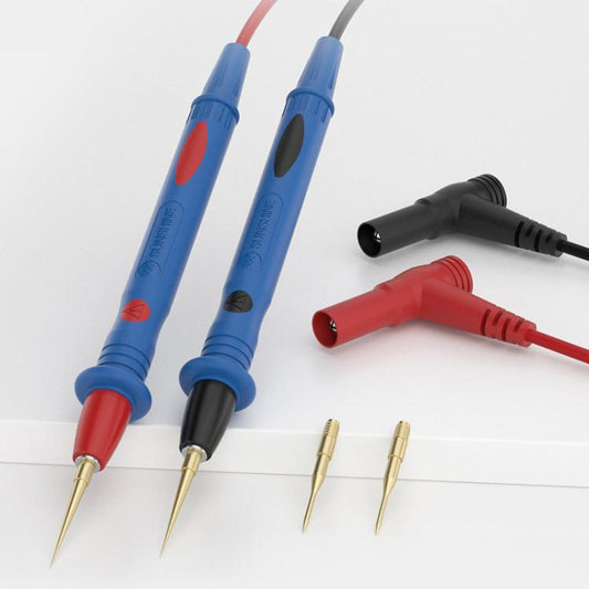 SUNSHINE SS-024B Pointes de sonde en acier inoxydable interchangeables Pointes de sonde de multimètre en silicone souple