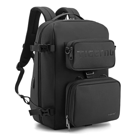 Tigernu T-B9836 3-in-1 Detachable Men Backpack Convertible Travel Laptop Bag for Sports & Commuting(Black)