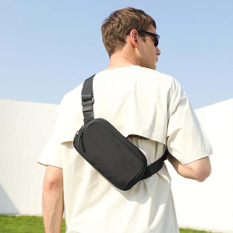 BANGE 3097 Men Crossbody Bag Casual Portable Mobile Phone Bag(Black)