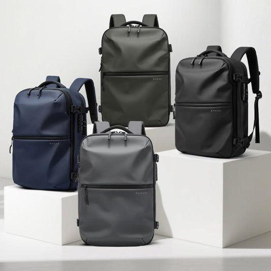 BANGE BG-7875 Sac à bandoulière grande capacité Sac à dos d'ordinateur multifonctionnel pour voyage d'affaires (bleu)