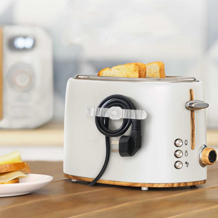 AhaStyle DD-06 6pcs Kitchen Self-Adhesive Cable Organizer Cable Holder(Black)