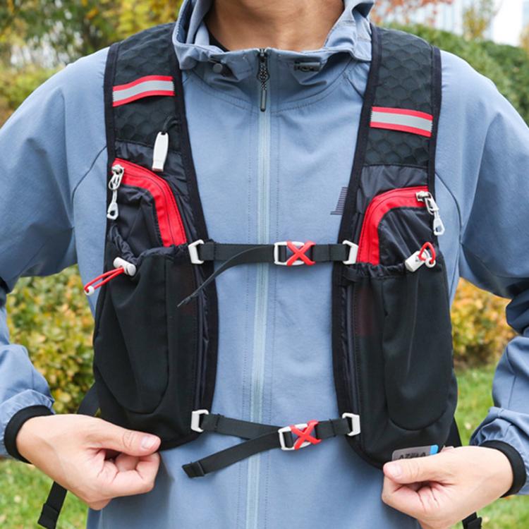 AZELA A1314 Outdoor Sports Backpack Portable Cycling Bag Breathable Lightweight Running Backpack(Gray)