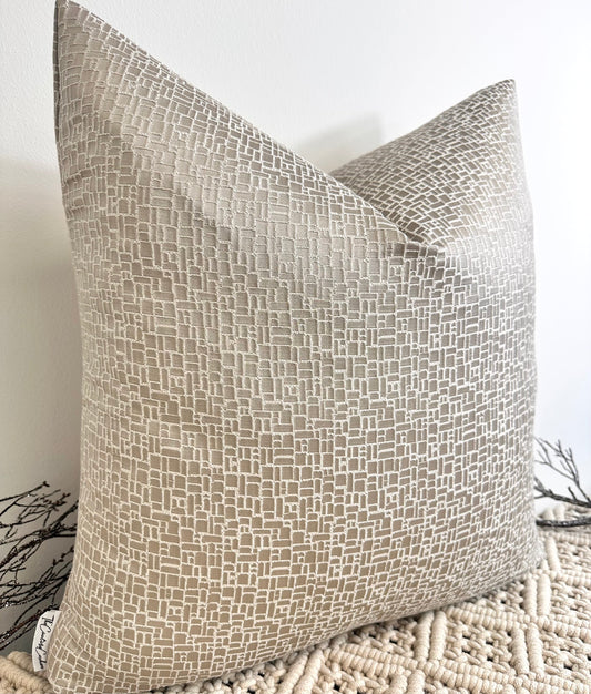 The Couture Cushion - The Taupe Zegna - Style No. 108