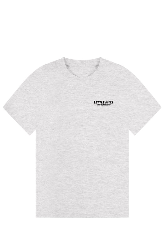 Little Apes Tiny But Mighty Tee - Sports Grey/Black