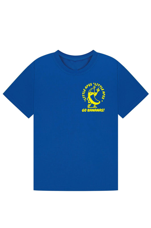 Little Apes Go Bananas Tee - Royal Blue