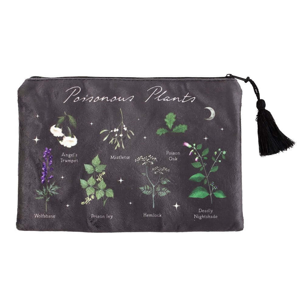 Gothic Gifts Poisonous Plants Makeup Bag
