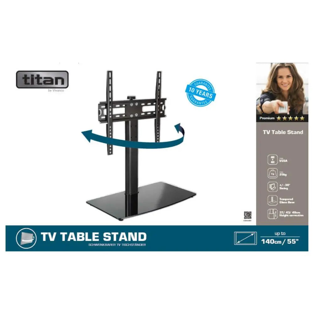 Vivanco 62593 TV table stand for screen sizes up to 55 inch / 140cm