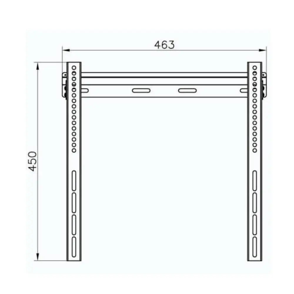 Vivanco BFI 6040 TV Wall Bracket, flat profile, VESA 400, max 35kg.