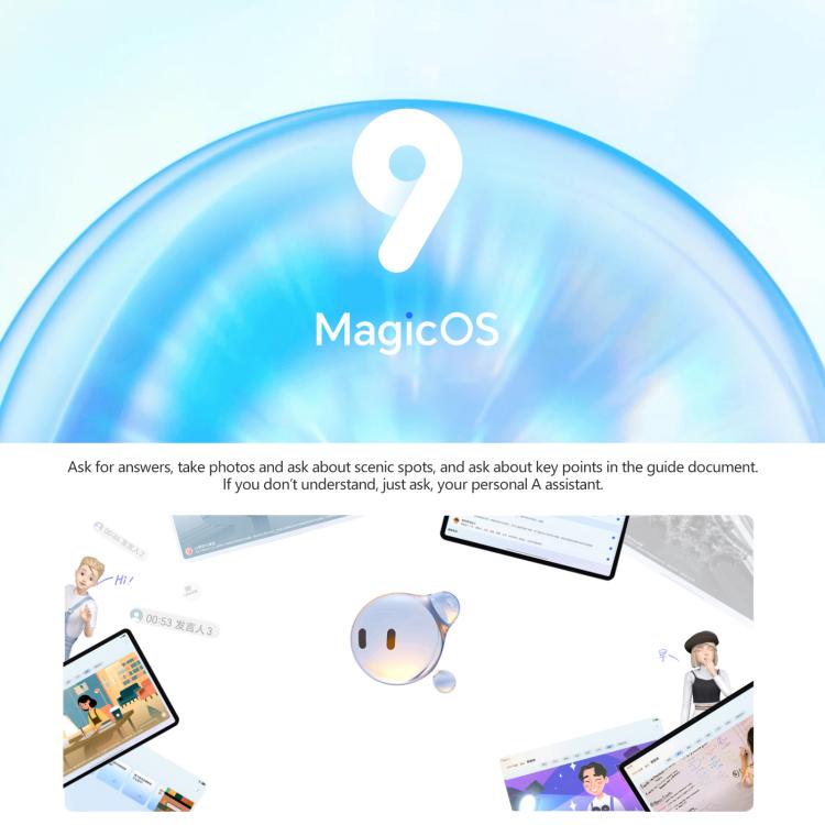 Honor Pad V9 Soft Light Screen WiFi Tablet PC, 11.5 inch 8GB+256GB MagicOS 9.0 Dimensity 8350 Ultra Octa Core (Purple)