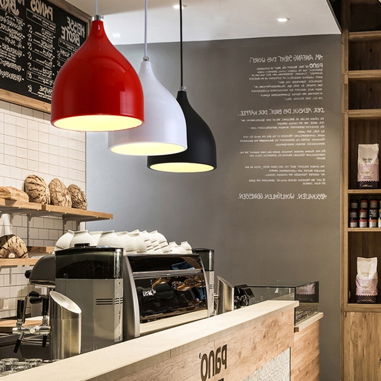 Restaurant Chandelier Simple Modern Single-head Dining Table Lamp Fashion Aisle Living Room Bar (White)