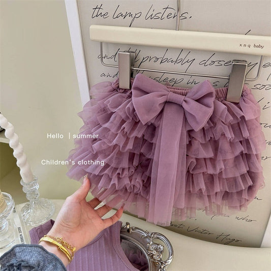 Summer Suit Baby Girls' Purple Vest Top