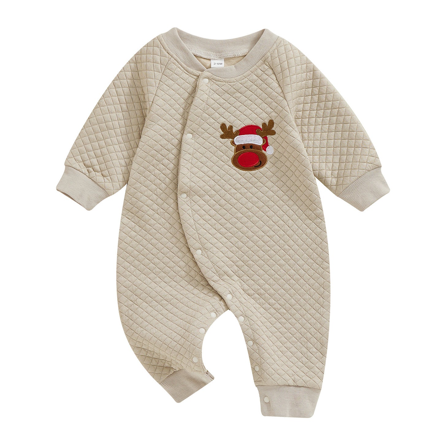 Combinaison barboteuse à carreaux pour bébé de Noël