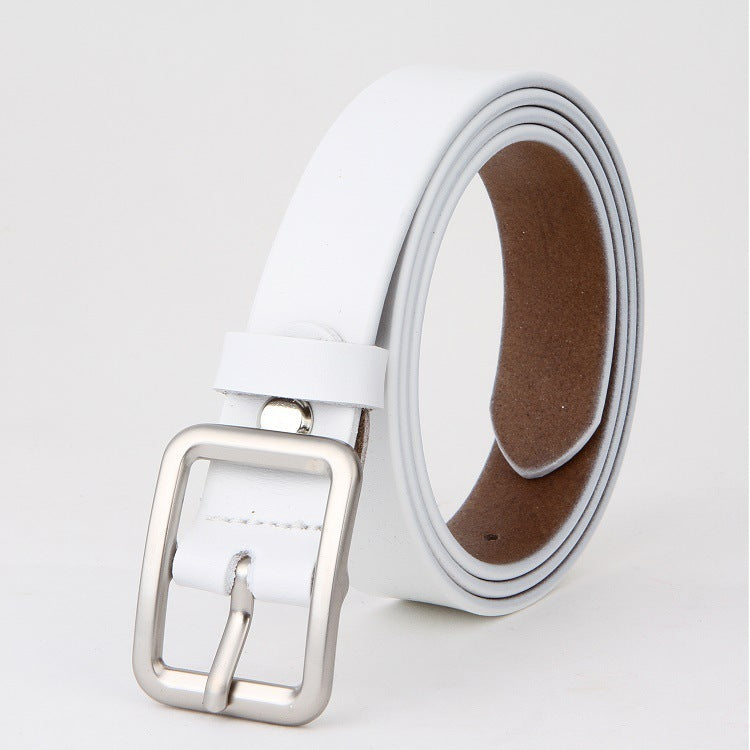 Ceinture pour femme en cuir de vachette double couche