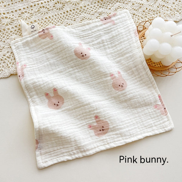 Baby Four-Layer Gauze Towel - Floral Print