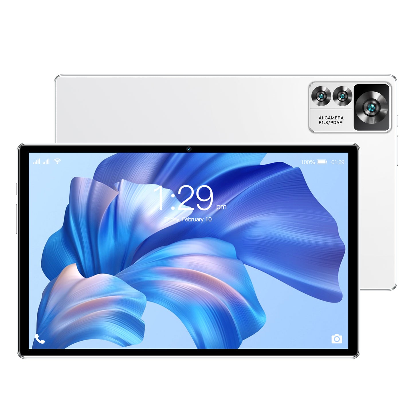 Tablette Android 13 10,1 pouces, Quad Core, 8 Go RAM, 256 Go ROM