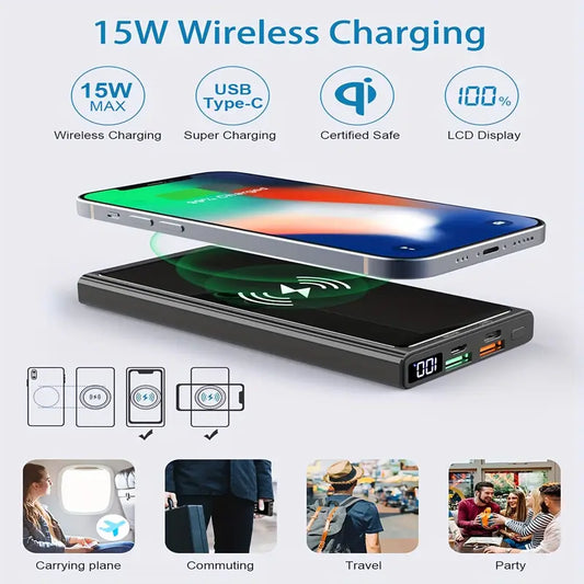 10000mAh Wireless Power Bank 20W PD