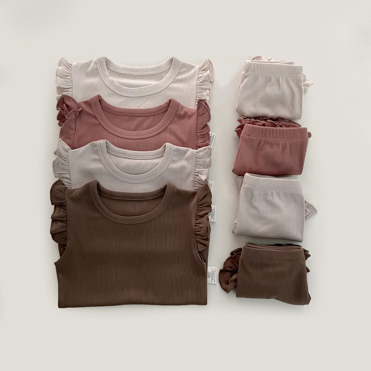 Vêtements de détente pour enfants Pyjamas pour filles Nouvel ensemble d'été en dentelle Gilet bébé de base