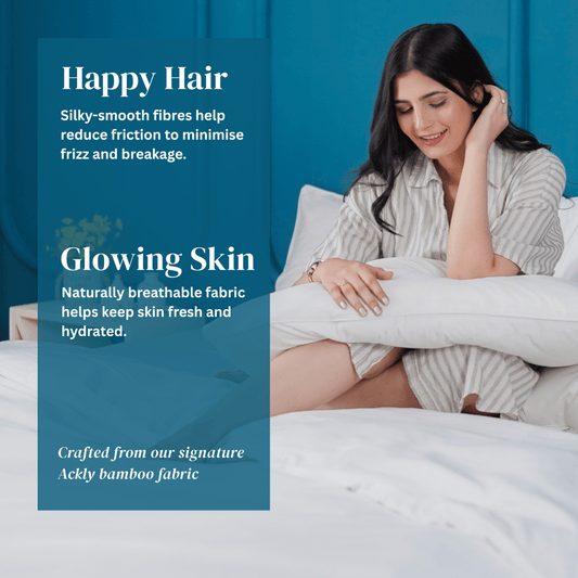 Ackly Bamboo - White Pillowcases Pair