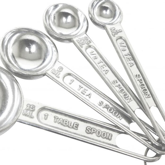 4-Piece Aluminium Measuring Spoon Set
