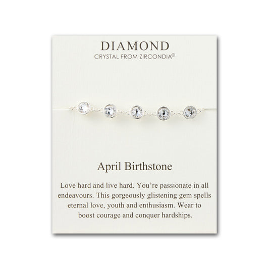 April Birthstone Bracelet Created with Diamond Zircondia® Crystals
