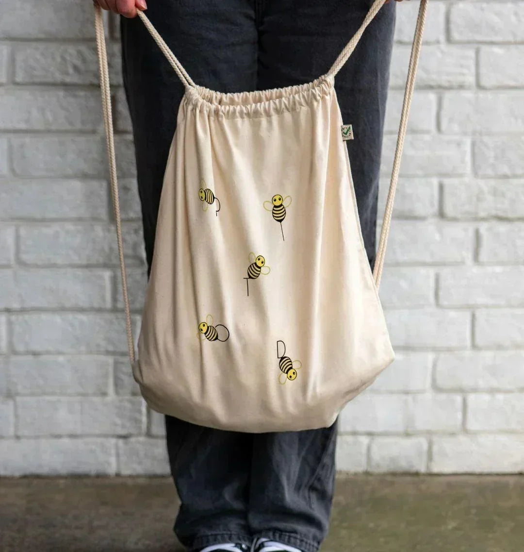 Bees Drawstring Bag