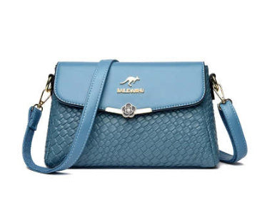 Plaid PU Leather Crossbody Bag