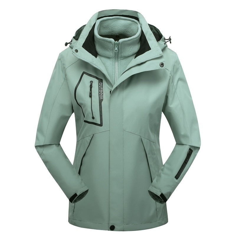 Veste coquille matelassée en coton chaud