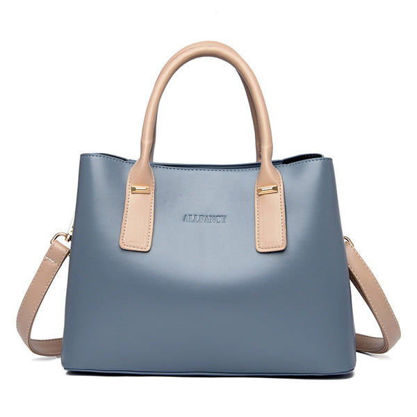 Soft Leather Large Capacity Handbag - Street Trend Tote