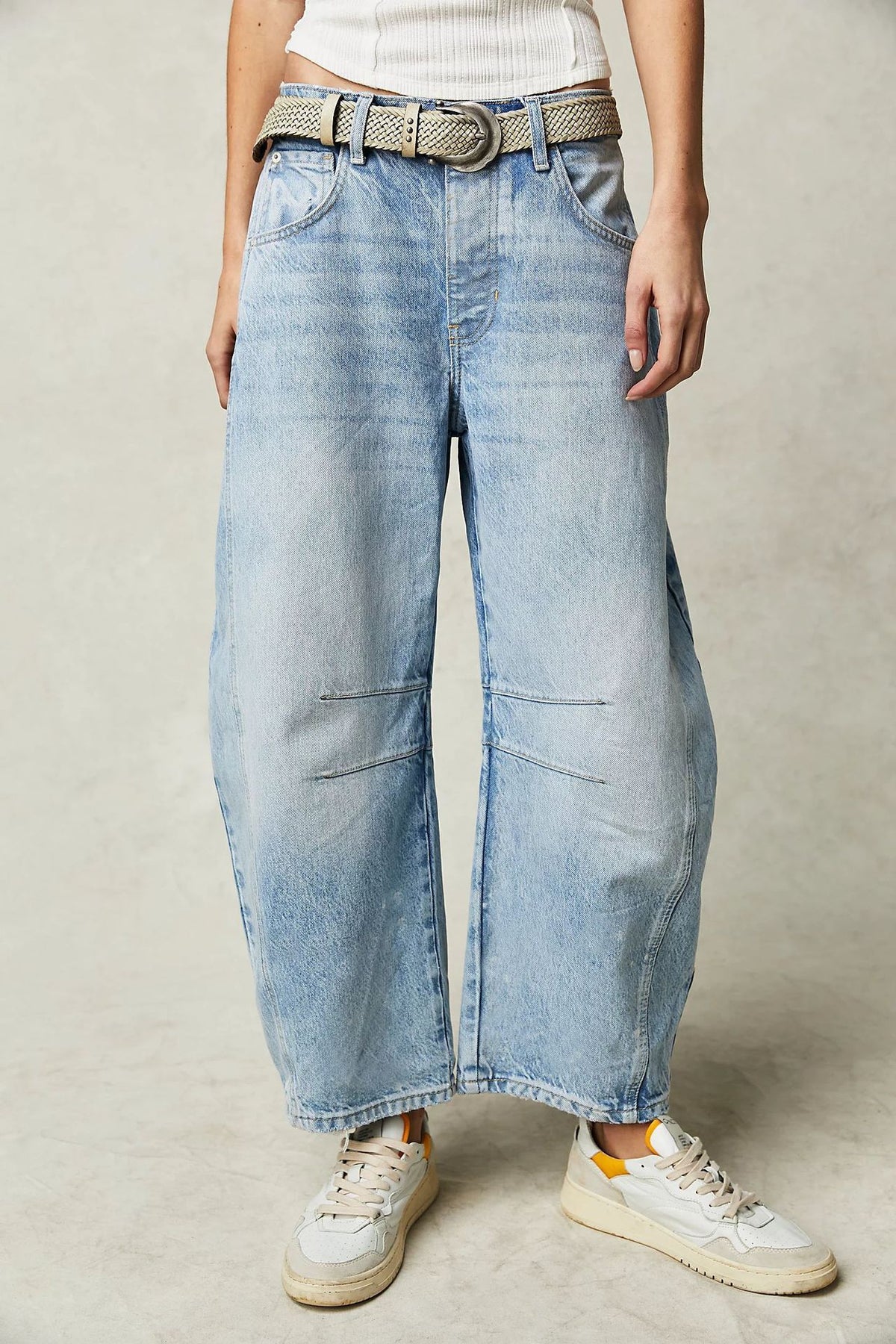 Jean fuselé taille mi-haute super extensible