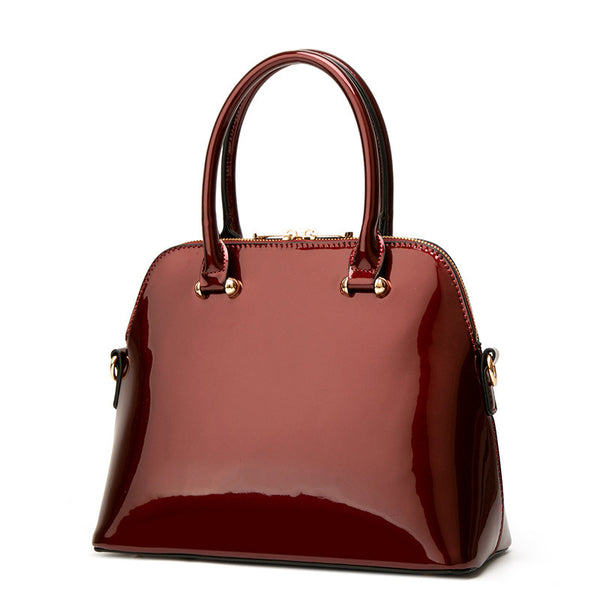 Women's PU Leather Shiny Tote Bag