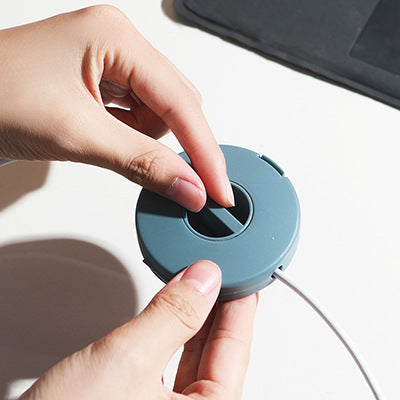 Rotatable Cable & Earphone Organiser Storage Box